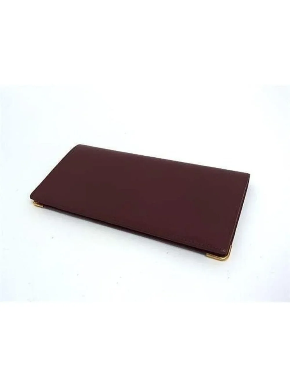Cartier Wallet Must Line Bordeaux Leather Bifold Billfold
